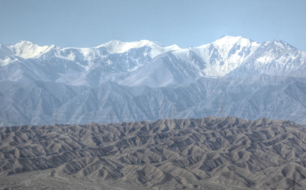 View of mountains from fort