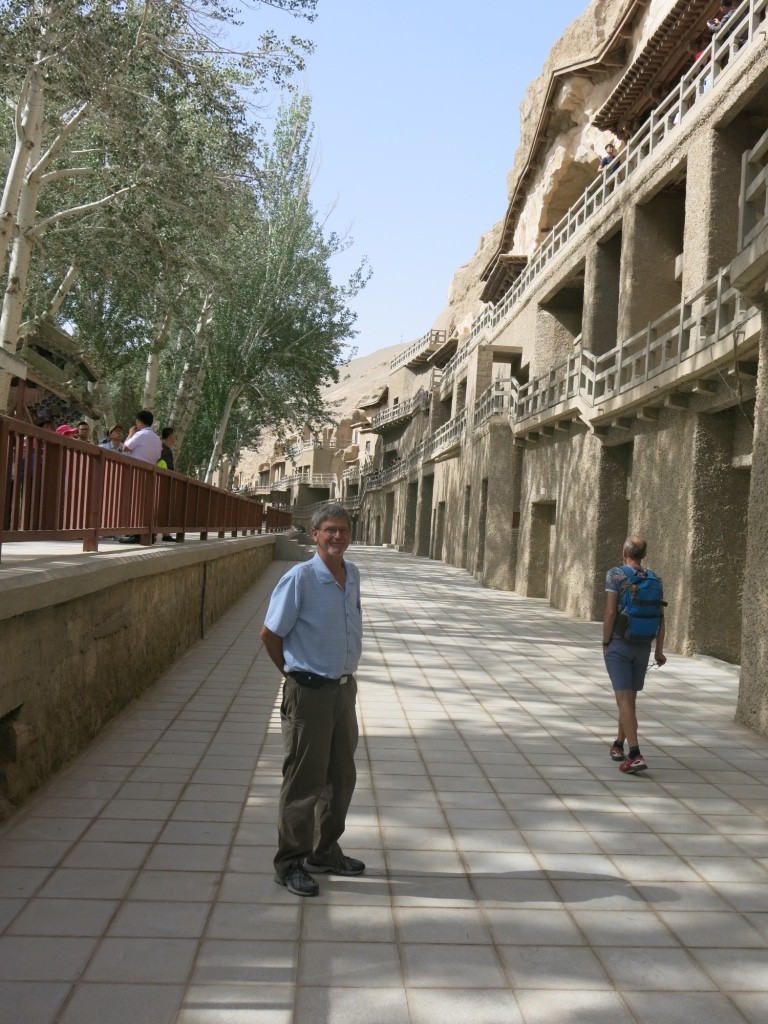 Peter at Mogao caves