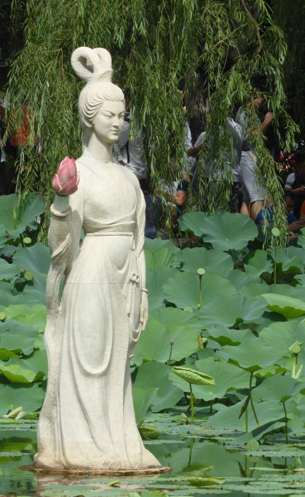 Goddess among the water lilies