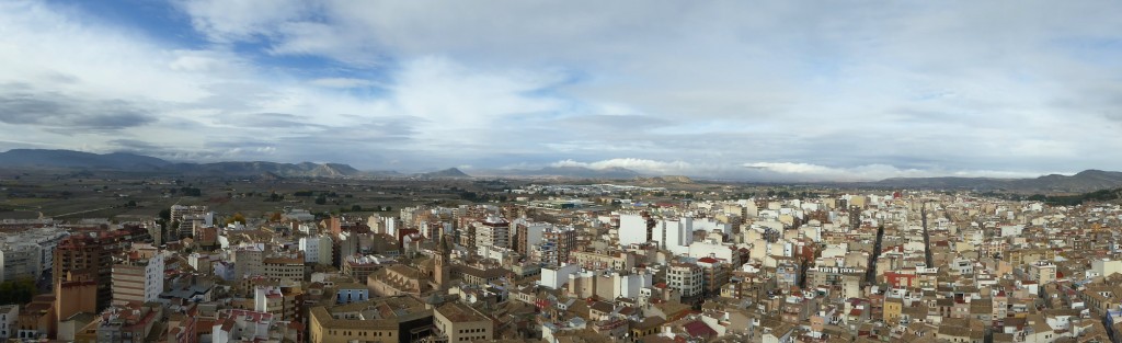 Panorama of Villena from Castle