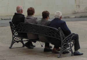 On the bench